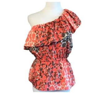 Banana republic asymmetrical off shoulder blouse